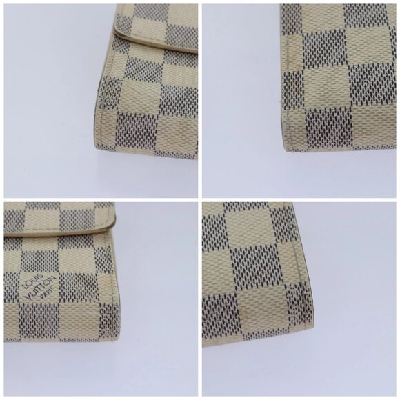 LOUIS VUITTON Damier Azur Portefeuille Alexandra Wallet N63068 LV Auth 87727BRAN - Picture 16 of 16